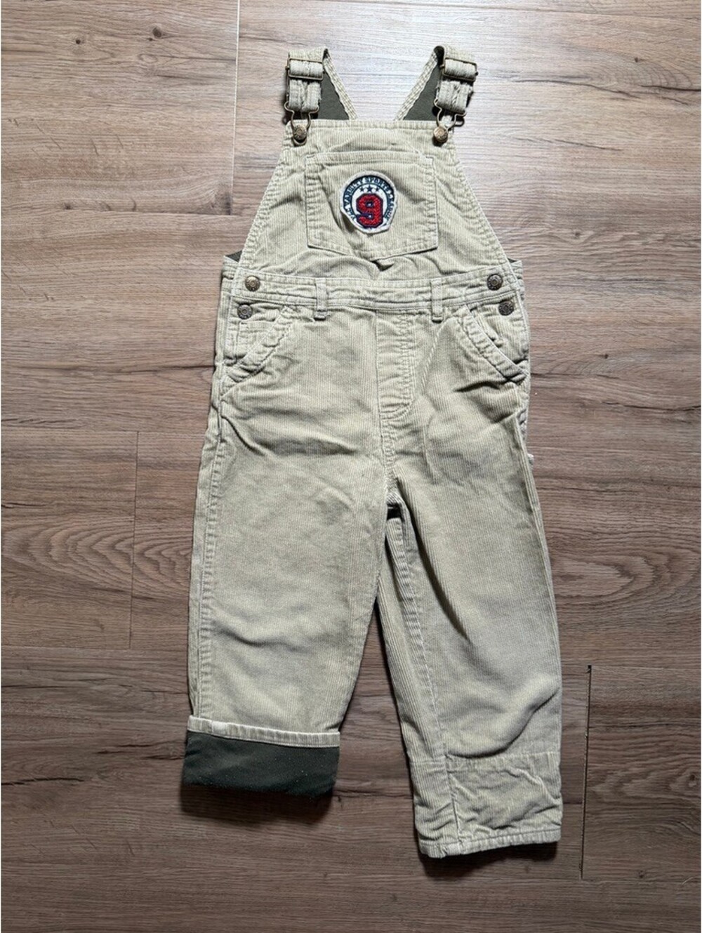 Y2K Children's Place Lined Corduroy Overalls Size 4T